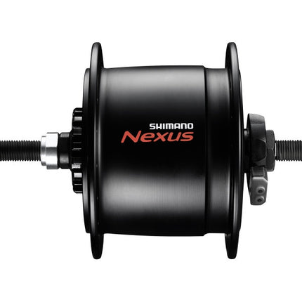 Naafdynamo Shimano Nexus DH-C6000-3R 3 Watt - 36 gaats - rollerbrakes - zwart