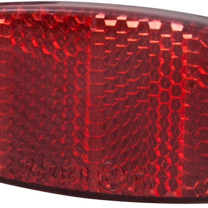 Achterdrager reflector Spanninga ovaal - rood