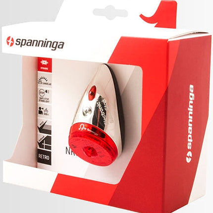 Achterlicht Spanninga Retro nr.9 XDS dynamo - chroom/zwart - afbeelding 2