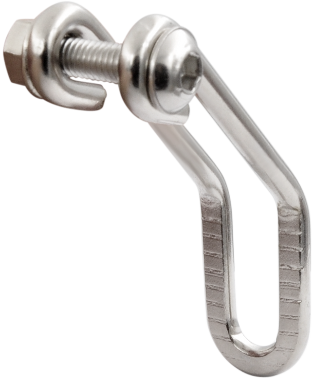 Lamphaak Edge City RVS op kroonbout