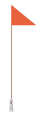 Fietsvlag IceToolz 24051G0 met fiberglas stang 150 cm - oranje