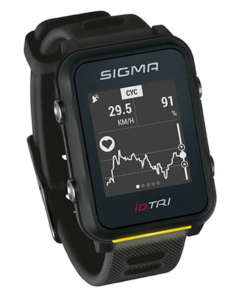 Sporthorloge Sigma iD.TRI Black Set