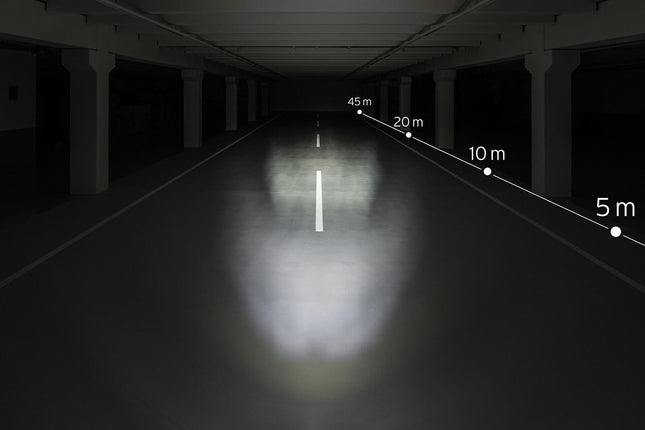 Koplamp Busch und Müller Lumotec Upp T Senso met sensor en standlicht voor naafdynamo - 35 Lux
