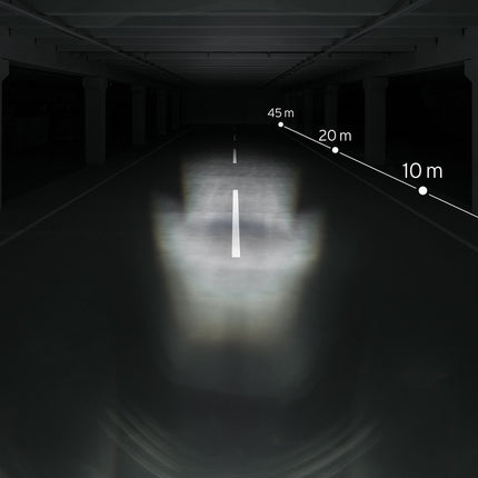 Koplamp Busch und Müller Lumotec Lyt B N Plus met standlicht voor naafdynamo 20 Lux - zwart