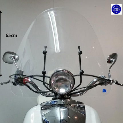 windscherm Regia met bevestigingsset hoog (made in EU) breed 65cm helder agm, cello/allo, china retro/torino, mojito, palermo