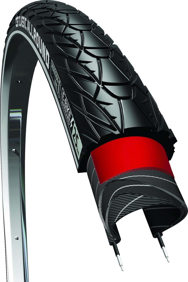 Buitenband CST Sensamo Classic Allround 28 x 1.40" / 37-622 mm - zwart met reflectie