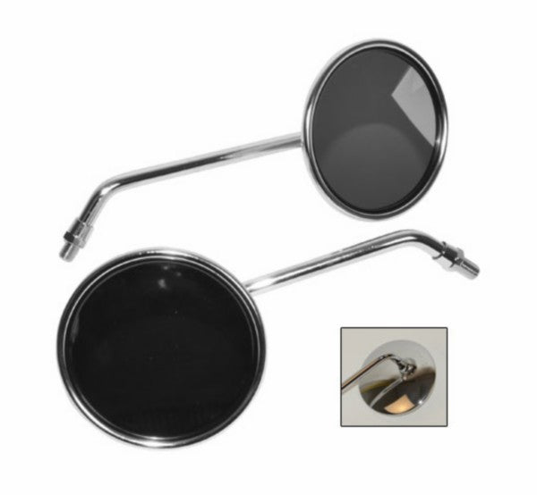 spiegelset rond 10mm chroom agm, BTC Grande Retro Old, china retro/torino, sco benzhou, sco china 4t, sco sym 4t