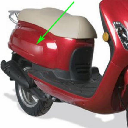 zijscherm Sym origineel rechts rood fiddle, fiddle 2 83500-ala-000-rd=op=op