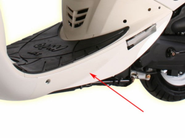 zijskirt Sym origineel links wit mio 83620-a7a-000-qa