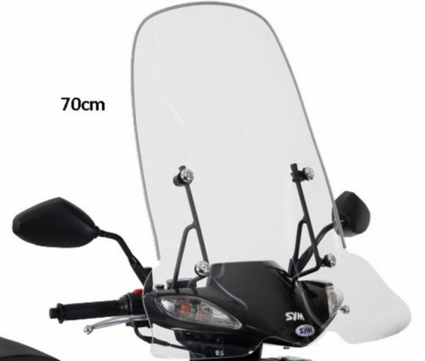 windscherm Sym origineel met bevestigingsset hoog 70cm helder jet4-4t, symphony sr sy530-ata-00l