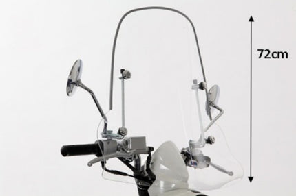 windscreen Sym original with mounting kit high 72cm clear mio sy530-a7a-00l