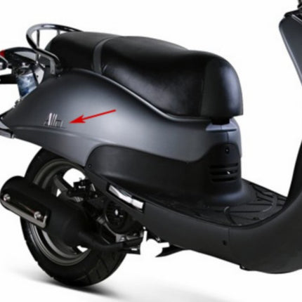 autocollant Sym origine panneau latéral droit chrome allo 87128-aca-10