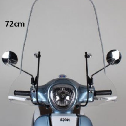 windscherm Sym origineel met bevestigingsset hoog 72cm helder fiddle 3 sy530-fi3-00l