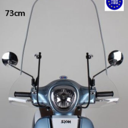 windscreen Regia with mounting kit high (made in EU) mod. orig 73cm clear fiddle 3
