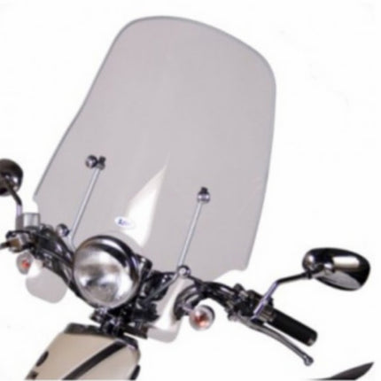 windscherm Sym origineel met bevestigingsset hoog 47.5cm helder allo sy530-z4a-00l