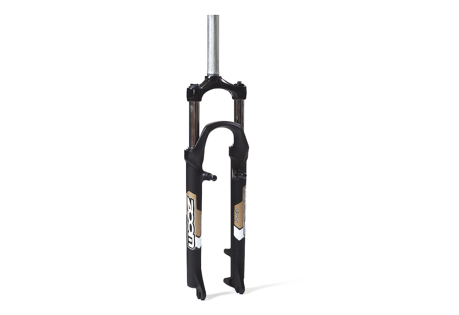 Verende voorvork 26" ahead met 1-1/8" vorkbuis Zoom 565 AMS - V-brake / IS disc - mat zwart