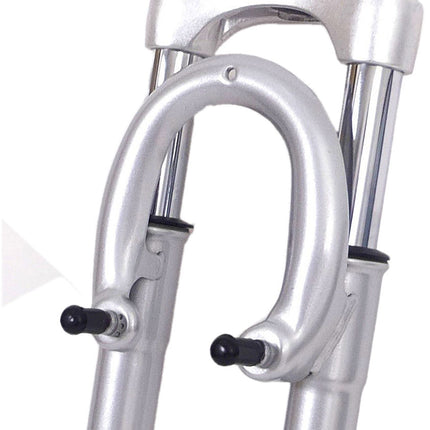 Fourche suspendue 28" avec pivot de 1" - Tasseaux V-brake - argent