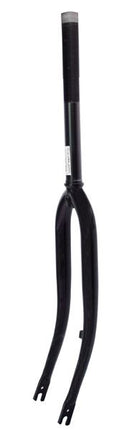 Fourche 28" avec pivot 1 1/8" - tasseau pour frein à tambour - noir mat