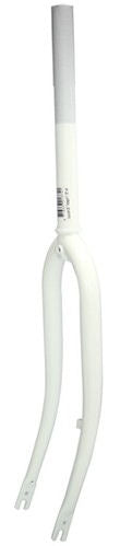 Voorvork 28" met 1 1/8" vorkbuis - trommelremnok - wit