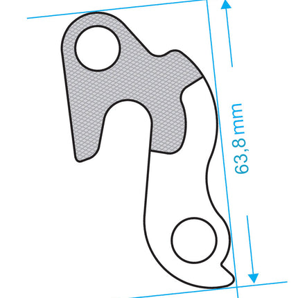 Derailleurpad Marwi GH-068 Trek en andere merken - afbeelding 2