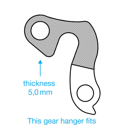 Derailleurpad Marwi GH-081 diverse merken - afbeelding 3