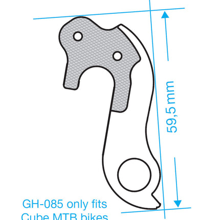 Derailleurpad Marwi GH-085 Bianchi / Cube - afbeelding 3