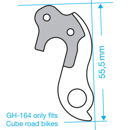 Derailleurpad Marwi GH-164 Cube (racefiets) - afbeelding 4
