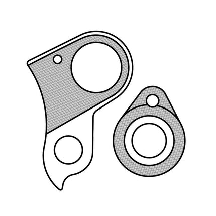 Derailleurpad Marwi GH-176 Cube (hanger + axle cap) - afbeelding 2