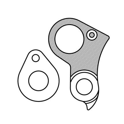 Derailleurpad Marwi GH-176 Cube (hanger + axle cap)