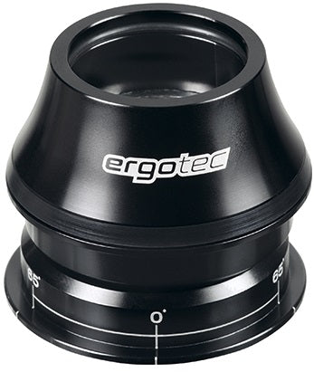 Ergotec A118SAC-ES 1-1/8" semi-integrated headset with 65° steering lock - black