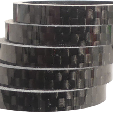 Ahead spacer 1-1/8" 5 mm - carbon (5 pieces)