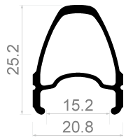 Velg Rodi Blaster 28" / 622 x 15C aluminium 36 gaats 14G - zilver met velgrand