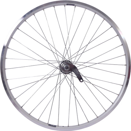 Achterwiel 26  x 1.75 / 1.95" met Favorit remnaaf/ Zac 19 velg - zilver