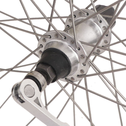 Achterwiel Rodi 28 inch / 622x19 - Skorpion - 36 gaats FM32 - 8/9 speed naaf + QR - zilver