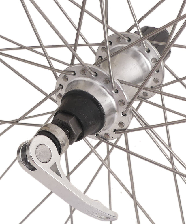 Achterwiel Rodi 28 inch / 622x19 - Skorpion - 36 gaats FM32 - 8/9 speed naaf + QR - zilver