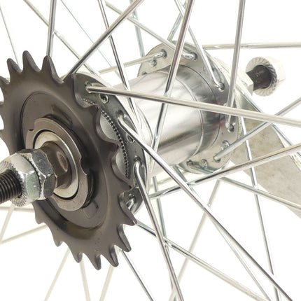 Achterwiel 28" / 622x18 met remnaaf en dubbelwandige aluminium velg - afbeelding 2