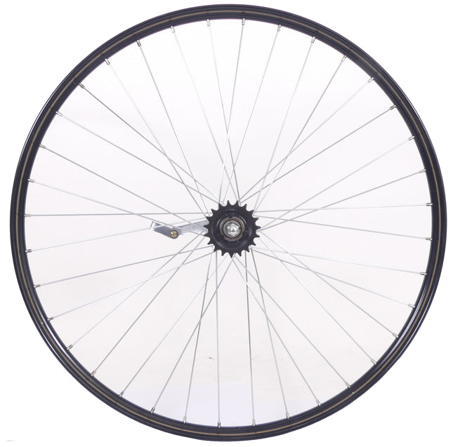 Achterwiel Roland Werke 28 x 1 1/2 / 635 x 24 omafiets - Ventura terugtrapnaaf - zwart