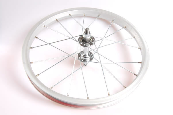 Voorwiel 16 x 1.75" aluminium - zilver