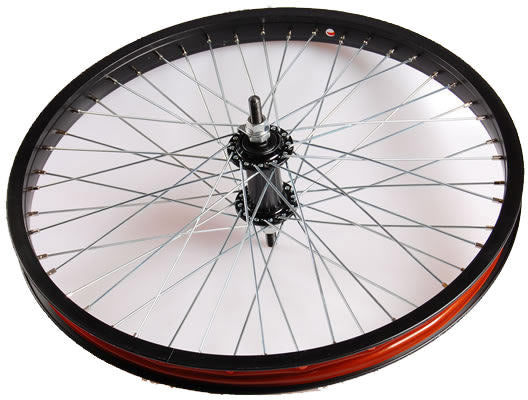 Voorwiel 20 x 1.75"  Freestyle aluminium 48 spaaks - zwart