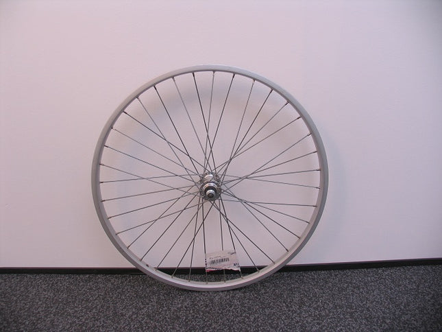 Voorwiel 24 x 1,75" Rodi velg en aluminium naaf - zilver
