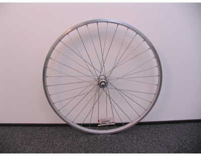 Voorwiel 26 x 1,75" MTB - aluminium velg - aluminium naaf - zilver