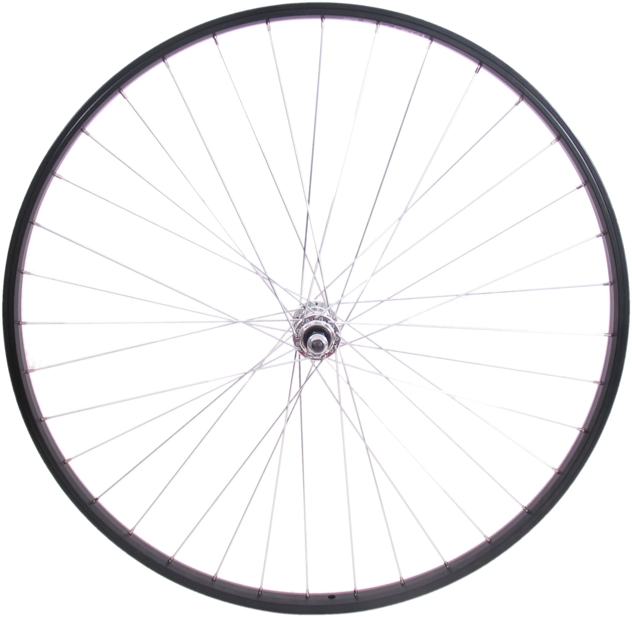 Voorwiel 28" / 622*21C aluminium naaf en velg - zwart