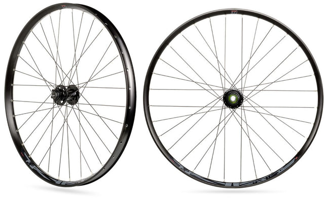 Wielset Rodi TRYP 35 27.5" / 650B met boost steekas 15x110 en 12x148 - 6 bouts remschijfbevestiging - 8/9/10/11 speed - zwart
