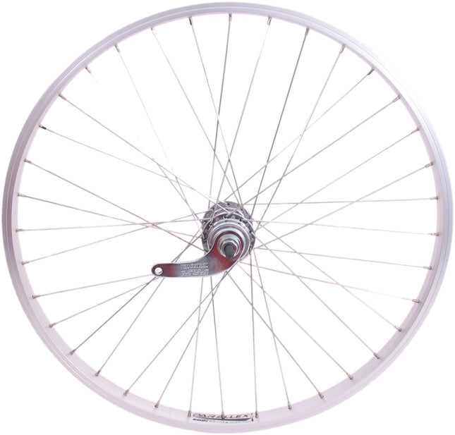 Achterwiel 24 x 1,75" aluminium Ryde velg - Favorit remnaaf - zilver