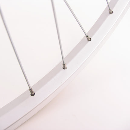 Achterwiel 26" ATB aluminium Shimano remnaaf - zilver