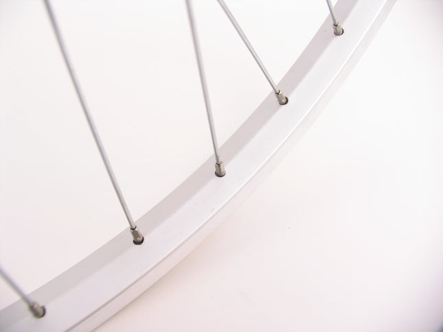 Achterwiel 26" ATB aluminium Shimano remnaaf - zilver