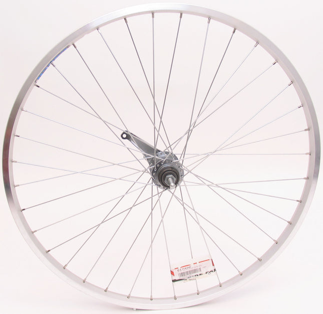 Achterwiel 26" ATB aluminium Shimano remnaaf - zilver