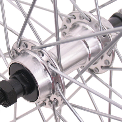 Achterwiel 28 x 1/4" aluminium freewheel 13 spaaks vast - afbeelding 2