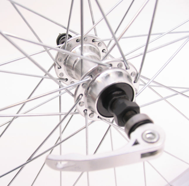 Achterwiel 28" / 622*21 Rodi Parallex velg - freewheel naaf met snelspanner - zilver