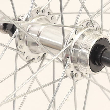 Rear wheel 28 x 1/4" ZAC19 Freewheel QR - silver